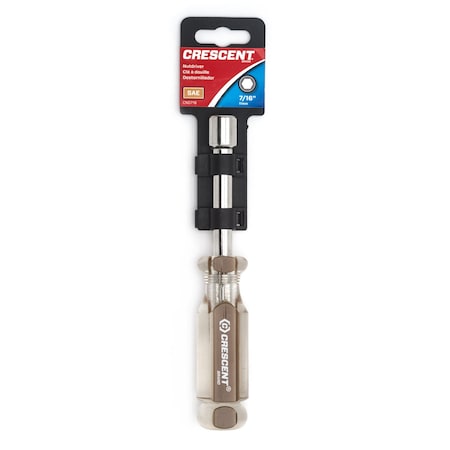 Weller Crescent 7/16 in. SAE Acetate Nut Driver 6-3/4 in. L 1 pc CND716